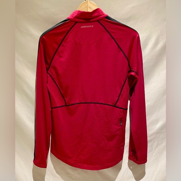 Icebreaker GT 200 Quarter Zip in Bright Pink, size L - Picture 2 of 13